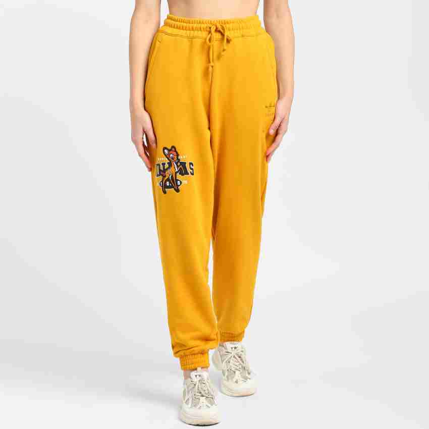 ADIDAS ORIGINALS Printed Women Yellow Track Pants - Buy ADIDAS