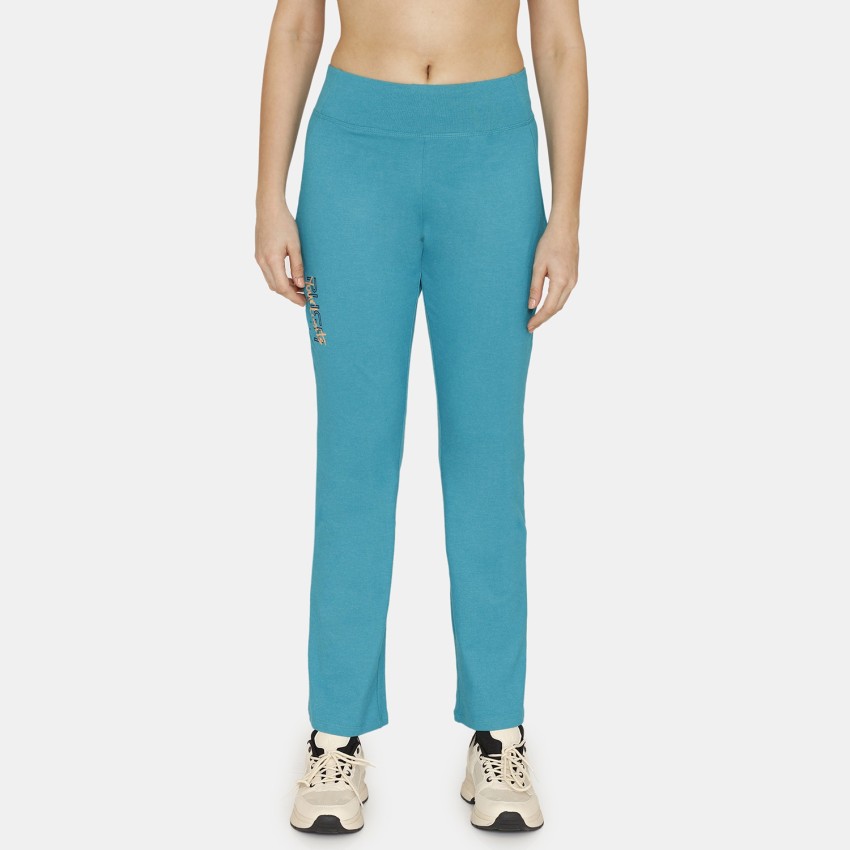 Zelocity by Zivame Solid Women Blue Track Pants - Buy Zelocity by Zivame  Solid Women Blue Track Pants Online at Best Prices in India