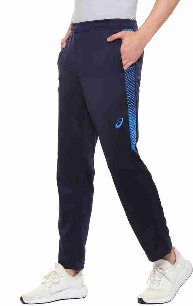 Asics Solid Men Blue Track Pants Buy Asics Solid Men Blue Track