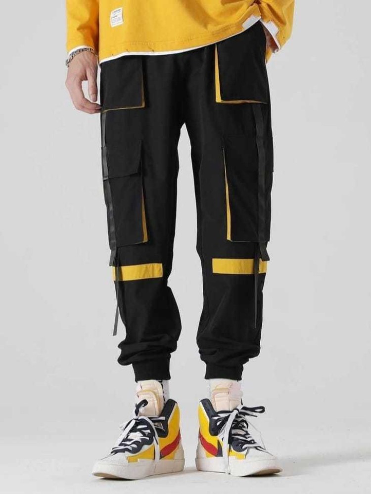 Buy Men's Pale Yellow Cargo Trousers for Men Online at Bewakoof