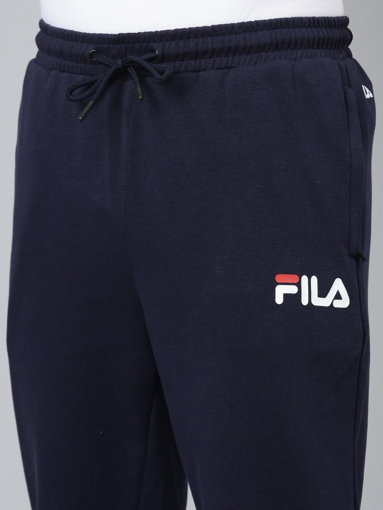 FILA Solid Men Dark Blue Track Pants - Buy FILA Solid Men Dark Blue Track  Pants Online at Best Prices in India