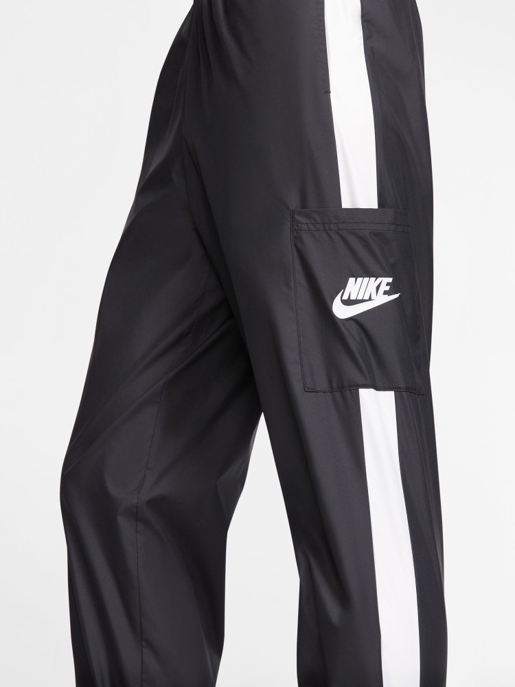 NIKE Self Design Women Black Track Pants