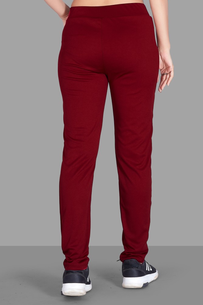 MILDTOUCH Solid Women Maroon Track Pants - Buy MILDTOUCH Solid Women Maroon Track  Pants Online at Best Prices in India