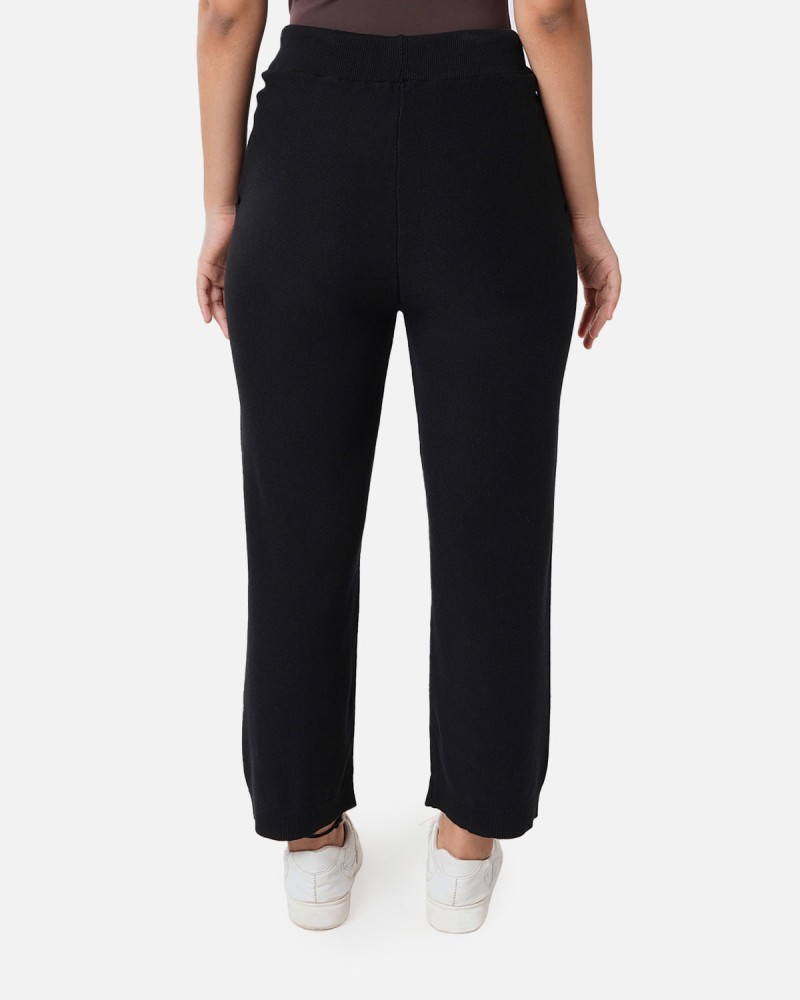 BlissClub Solid Women Black Track Pants - Buy BlissClub Solid Women Black  Track Pants Online at Best Prices in India