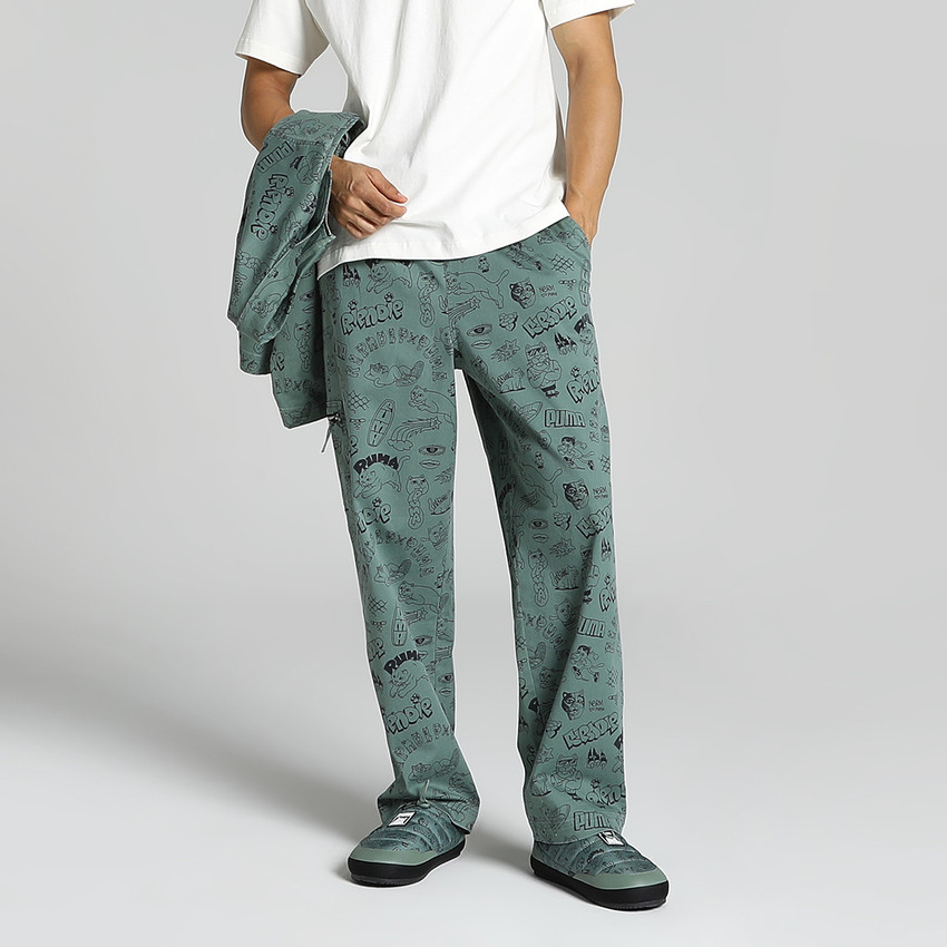 PUMA X RIPNDIP Twill Printed Men Green Track Pants Buy PUMA X RIPNDIP Twill Printed Men Green Track Pants Online at Best Prices in India Flipkart