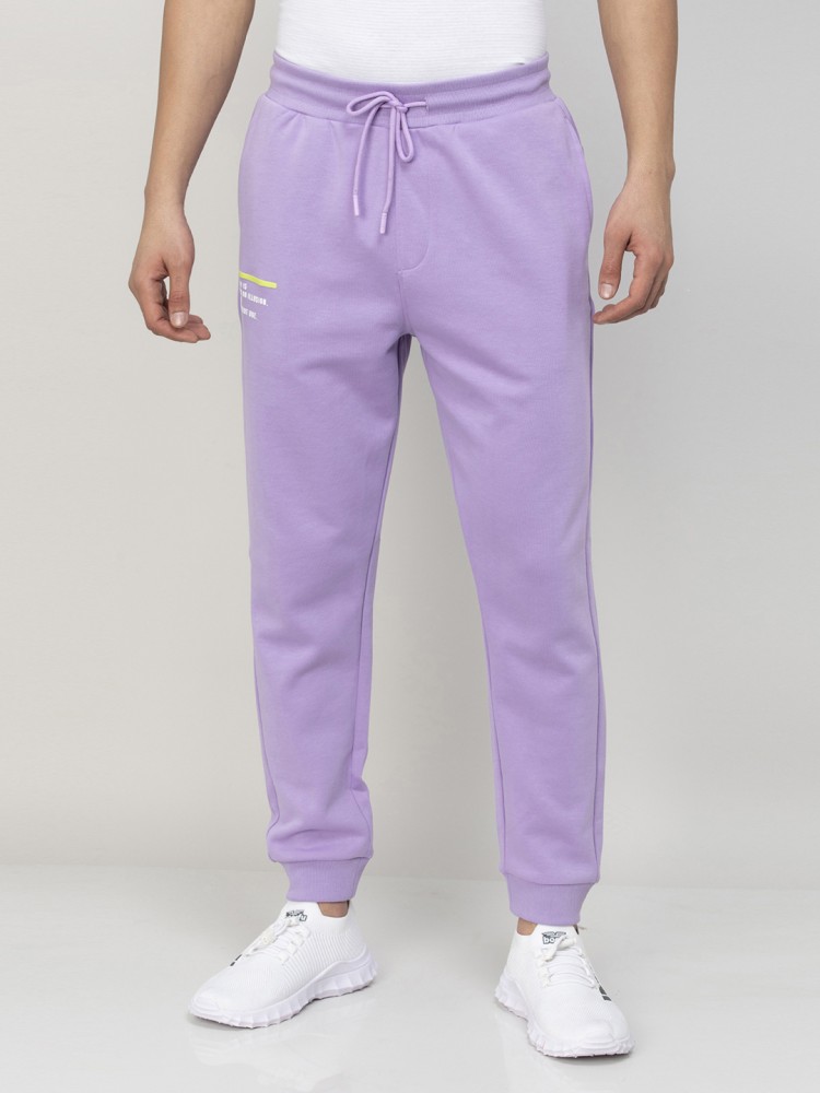 Mens purple hot sale track pants