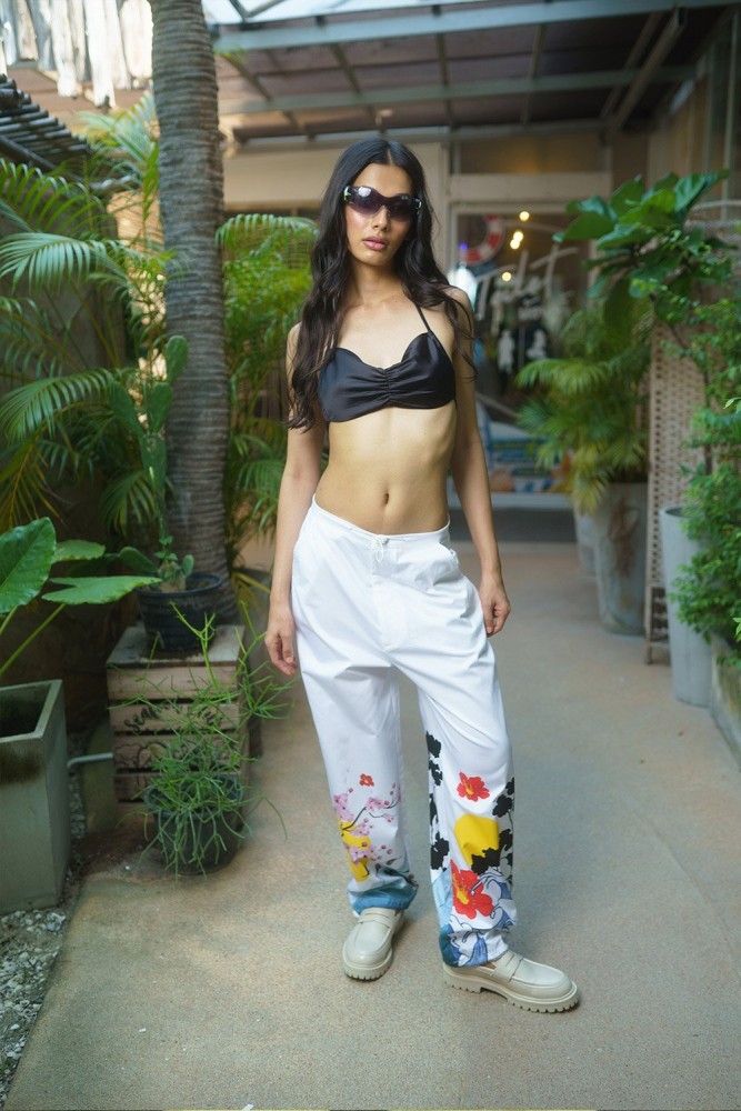 Bonkers Corner Graphic Print Women White Track Pants - Buy Bonkers Corner  Graphic Print Women White Track Pants Online at Best Prices in India
