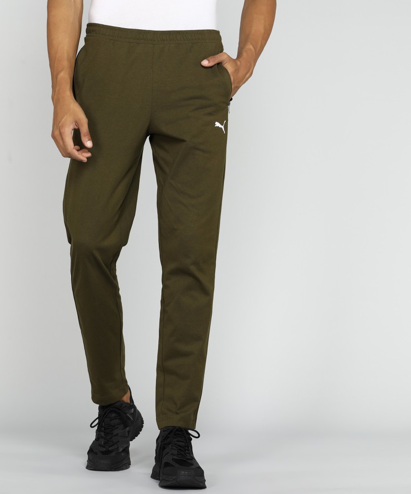 Green track pants online mens