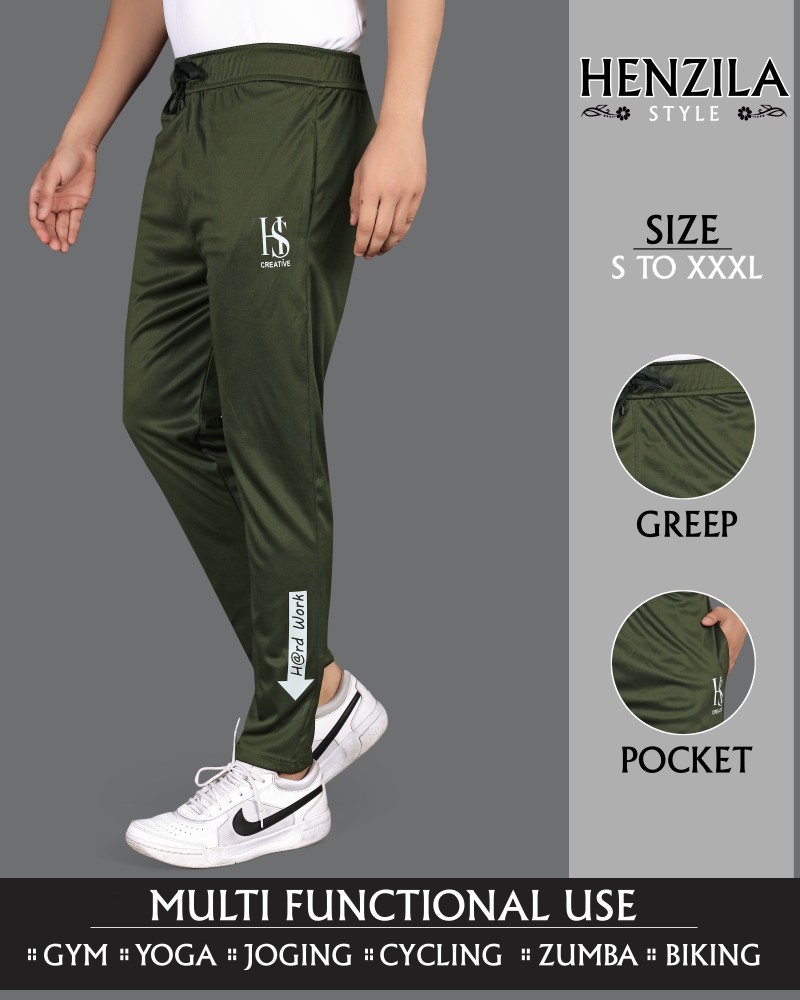 Fruzis Fashion Solid Men Green Track Pants Buy Fruzis Fashion