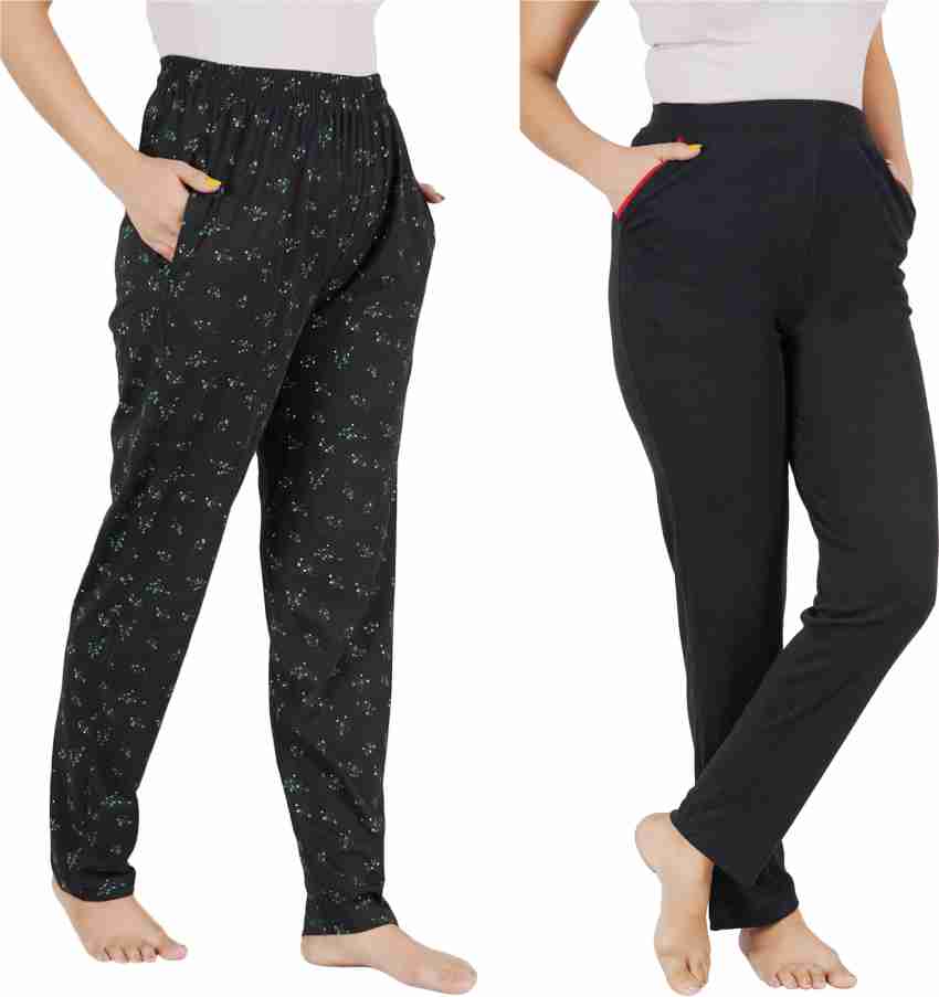 MYO Printed Stylish Cotton Track Pants for Women for Daily use
