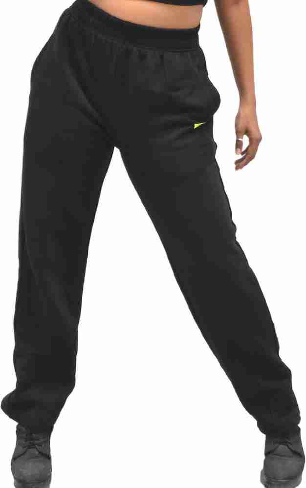 BURGER BAE Solid Women Black Track Pants - Buy BURGER BAE Solid Women Black Track  Pants Online at Best Prices in India