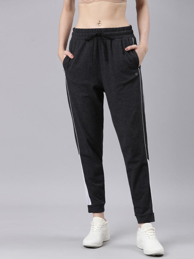 Enamor Solid Women Black Track Pants Buy Enamor Solid Women