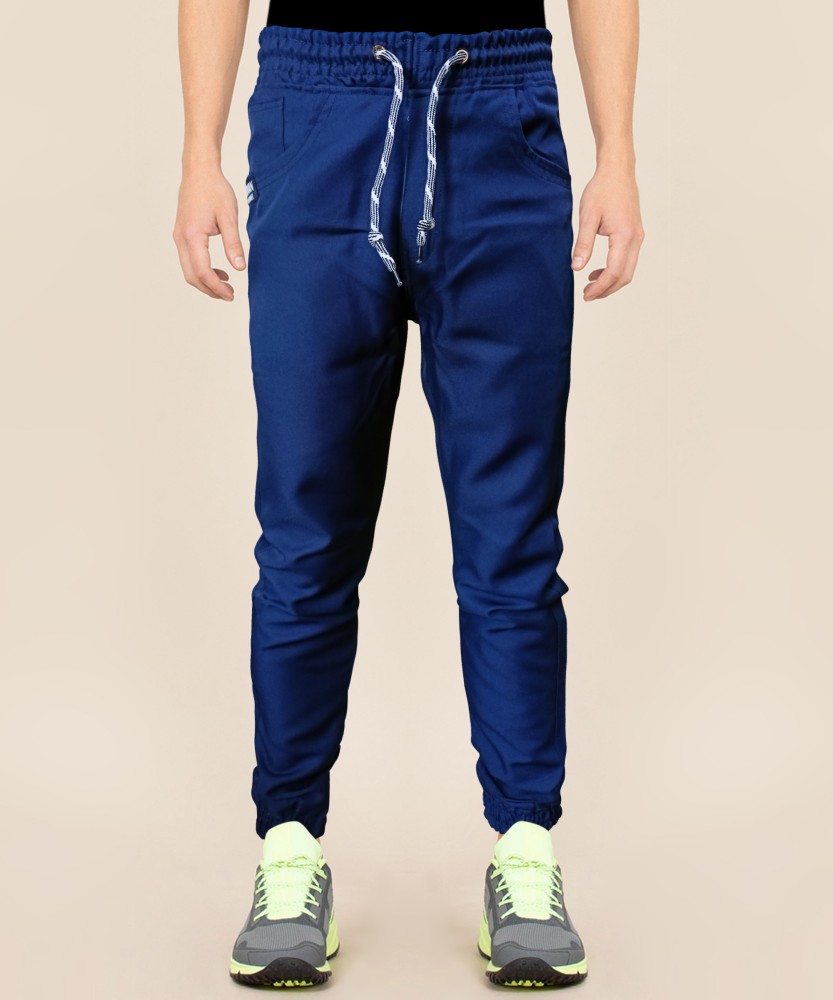 Buy Truebuyworld Men Blue Poly way Streatchable Button Track Pants 2Xl  Online at Best Prices in India  JioMart
