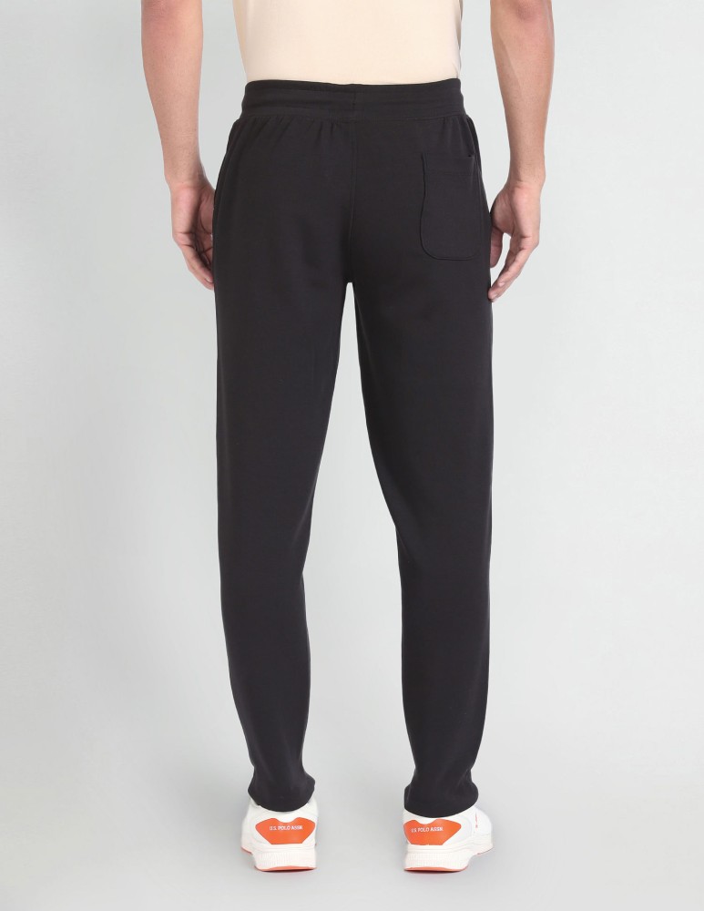 U.S. Polo Assn. Denim Co. Solid Men Black Track Pants - Buy U.S. Polo Assn.  Denim Co. Solid Men Black Track Pants Online at Best Prices in India