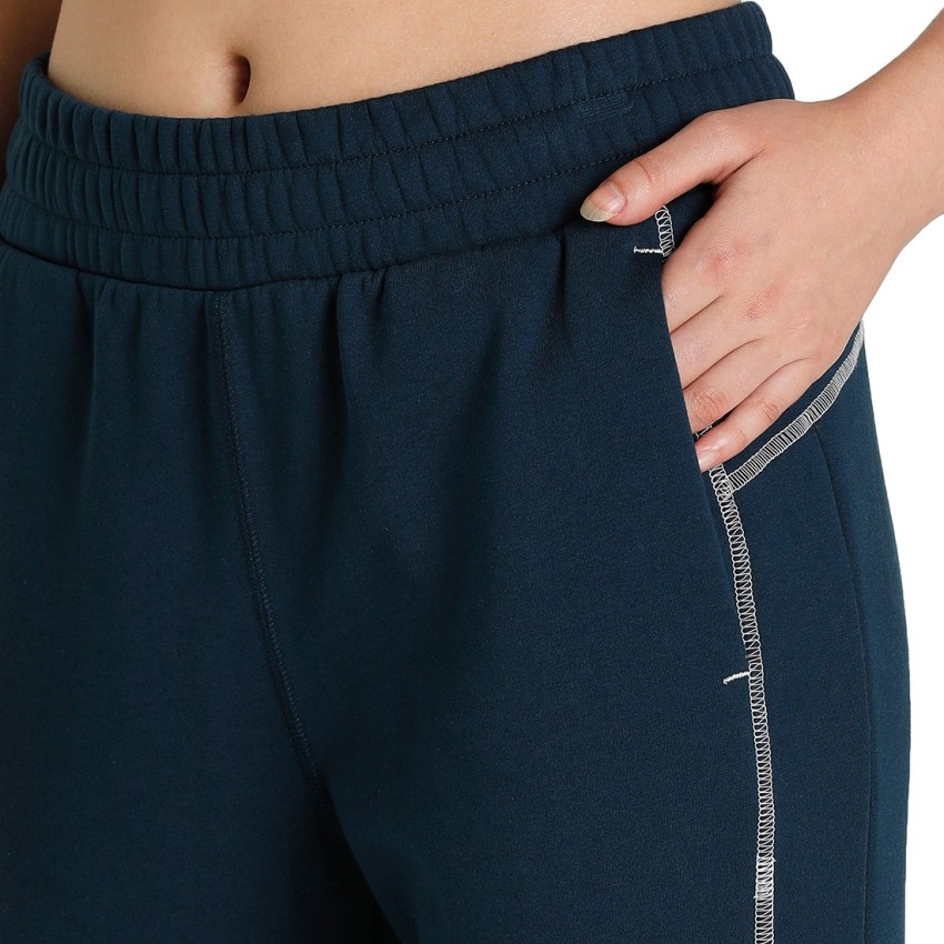 PUMA Evostripe High-Waist Pants Solid Women Blue Track Pants - Buy