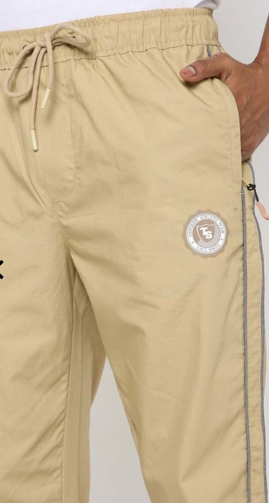 Buy Khaki Beige Track Pants for Men by Teamspirit Online  Ajiocom