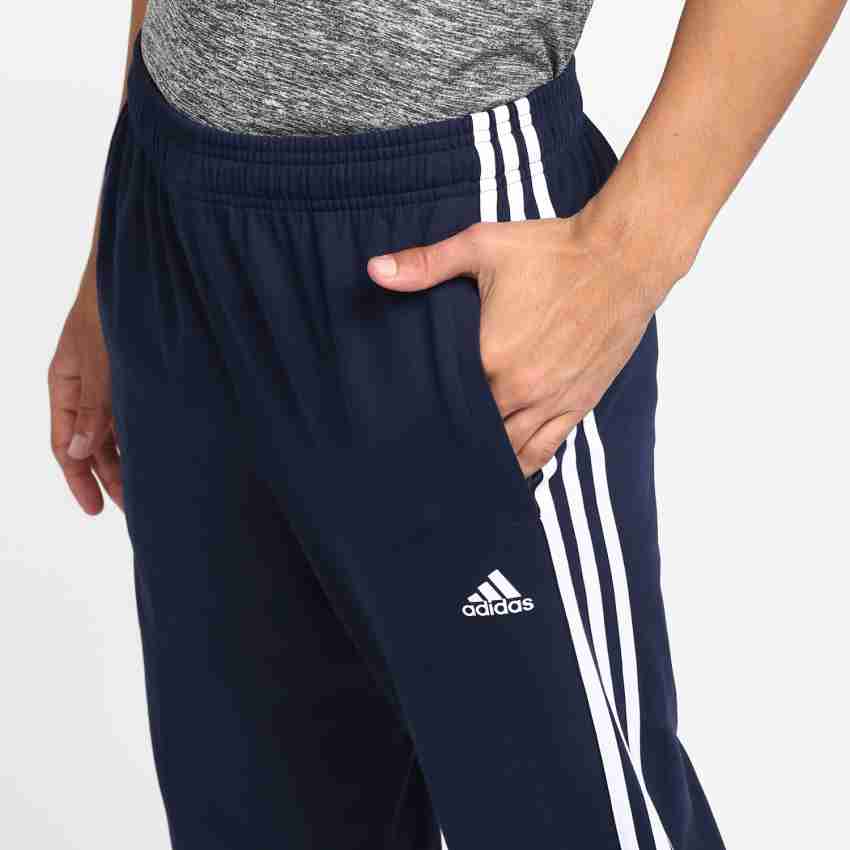Buy ADIDAS Striped Men Blue Track Pants Online at Best Prices in India