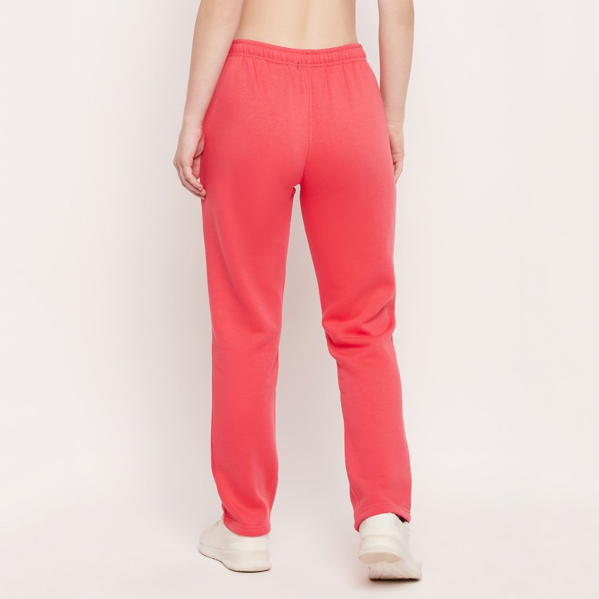 Livfree Women's Solid Trackpant - Hot Pink