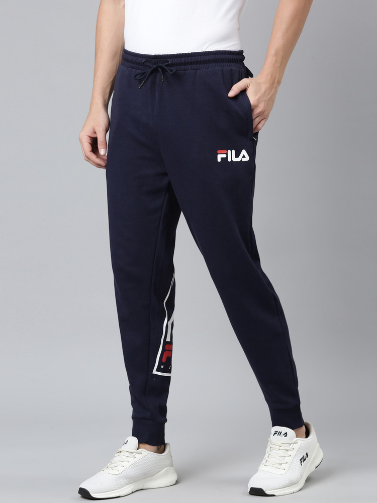FILA Solid Men Dark Blue Track Pants Buy FILA Solid Men Dark