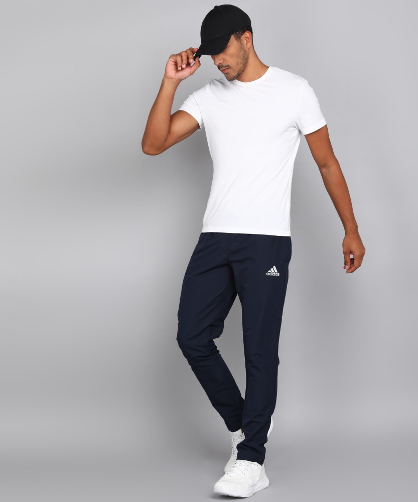 ADIDAS Solid Men Blue Track Pants - Buy ADIDAS Solid Men Blue