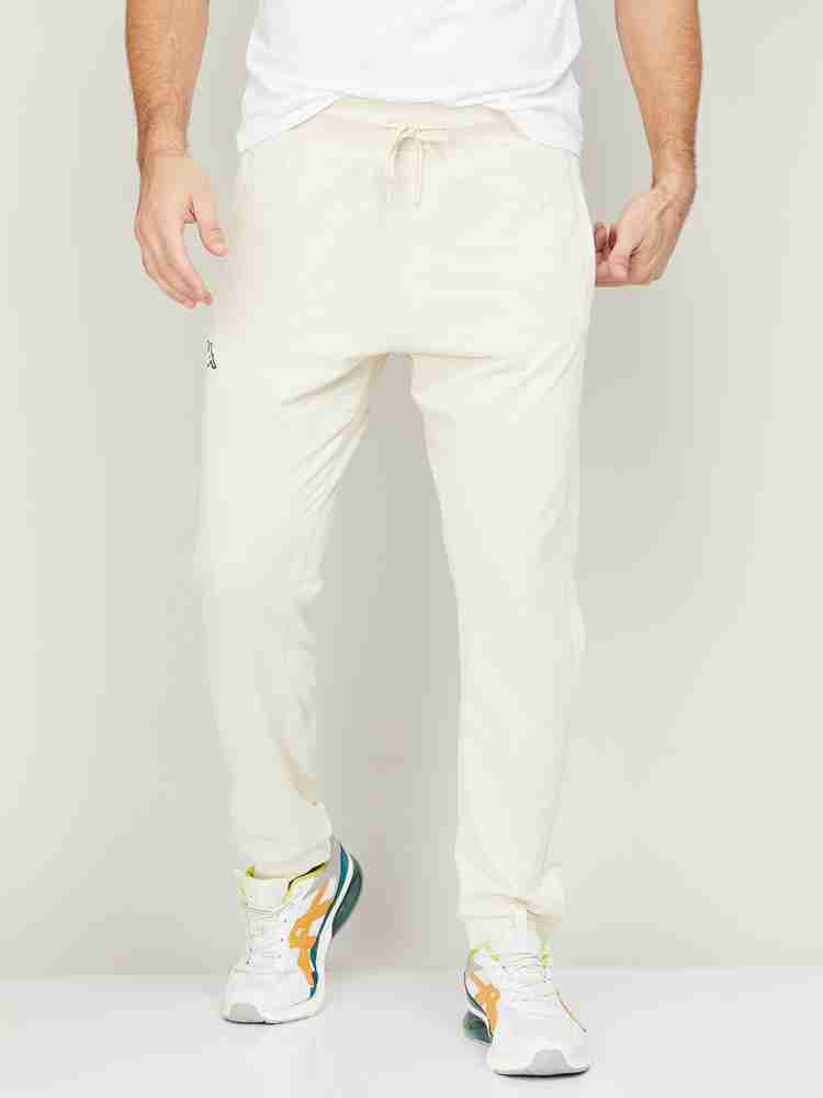 Kappa track hot sale pants white