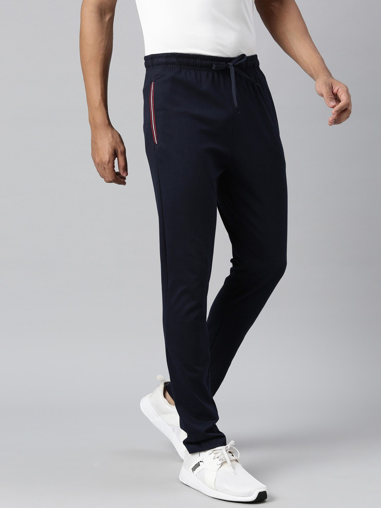 DIXCY SCOTT Solid Men Dark Blue Track Pants Buy DIXCY SCOTT