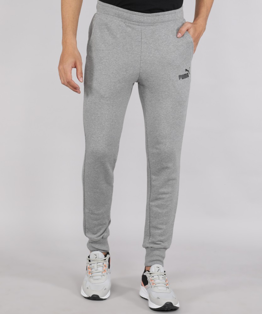 Puma Slim Fit Joggers in Grey Men's Sweatpants Fleece Trousers Pants