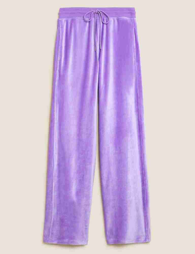 Buy Purple Track Pants for Women by Marks & Spencer Online