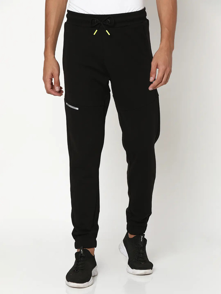 Spykar Solid Men Black Track Pants Buy Spykar Solid Men Black