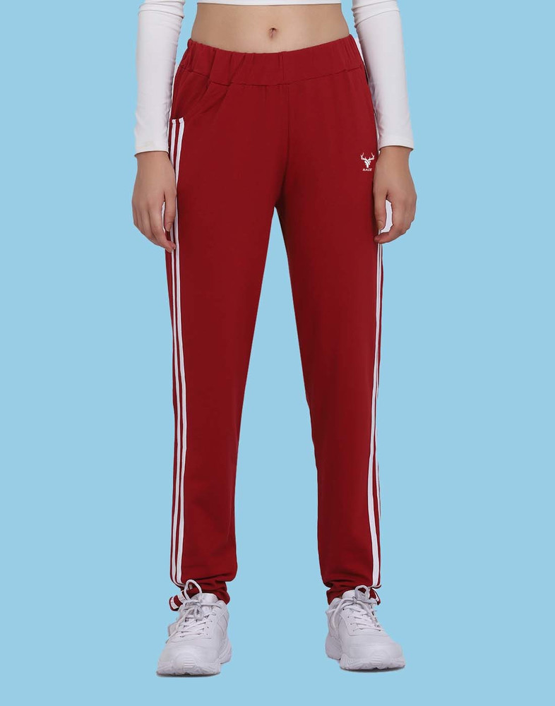 EXOLACE Striped Women Maroon Track Pants Buy EXOLACE Striped Women Maroon Track Pants Online at Best Prices in India Flipkart