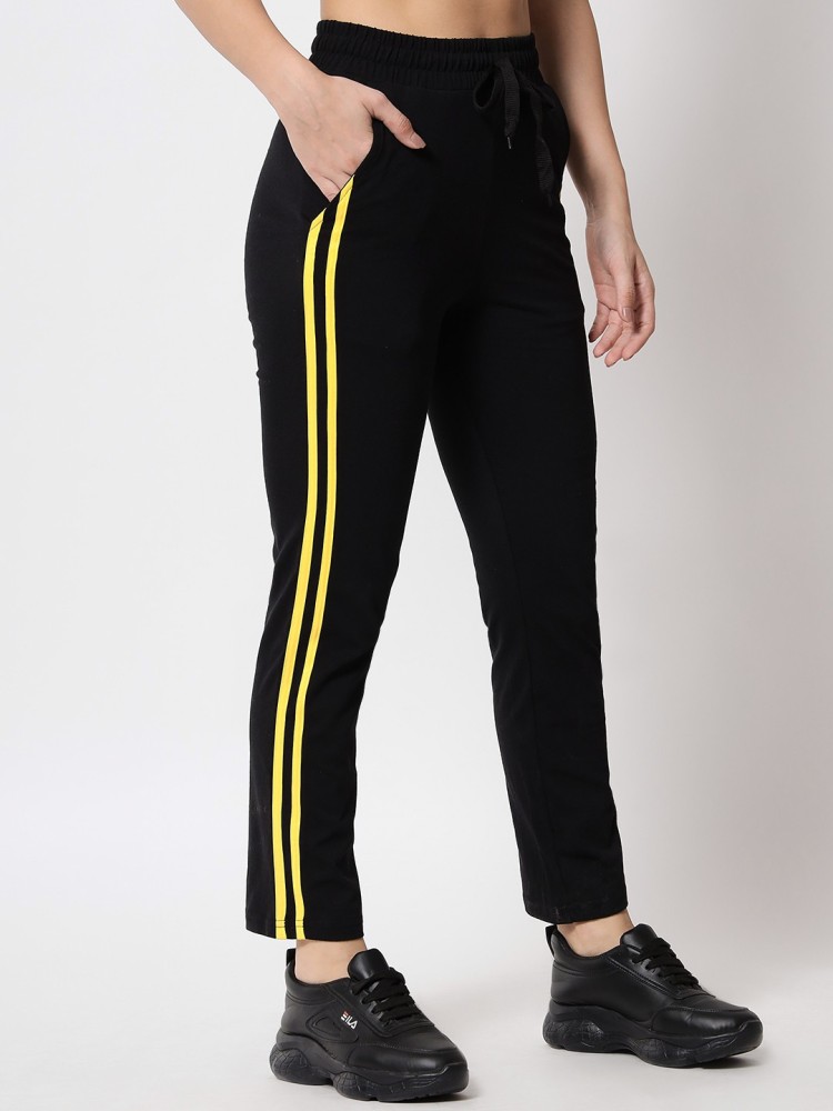 Track pants black 2025 and yellow