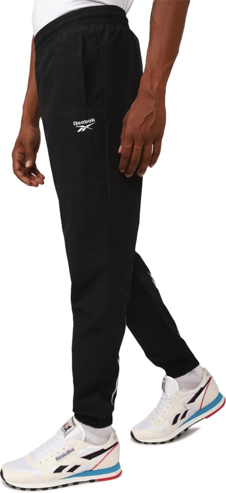 REEBOK Solid Men Black Track Pants - Buy REEBOK Solid Men Black Track Pants  Online at Best Prices in India