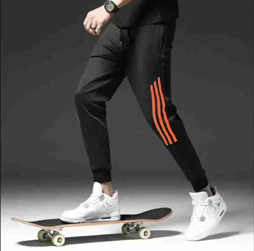 divyansh DIVYANSH Striped Men Black Track Pants Buy divyansh