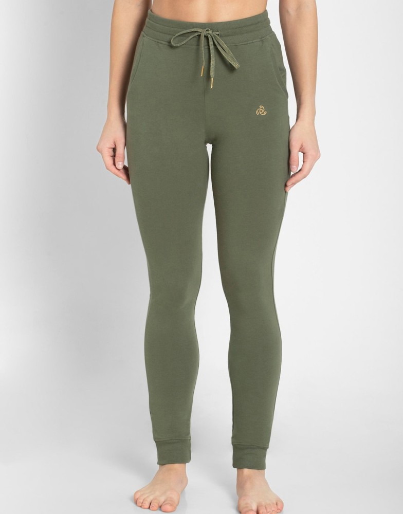 JOCKEY Solid Women Green Track Pants - Buy JOCKEY Solid Women