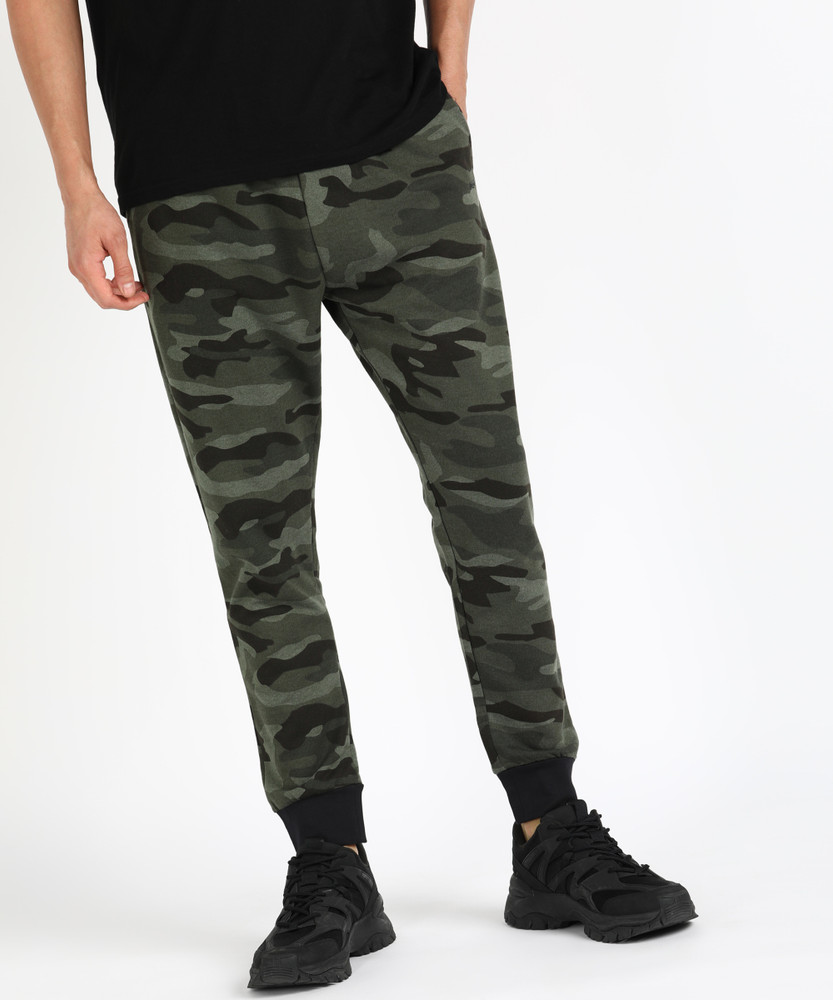 Mens camouflage top jogger pants