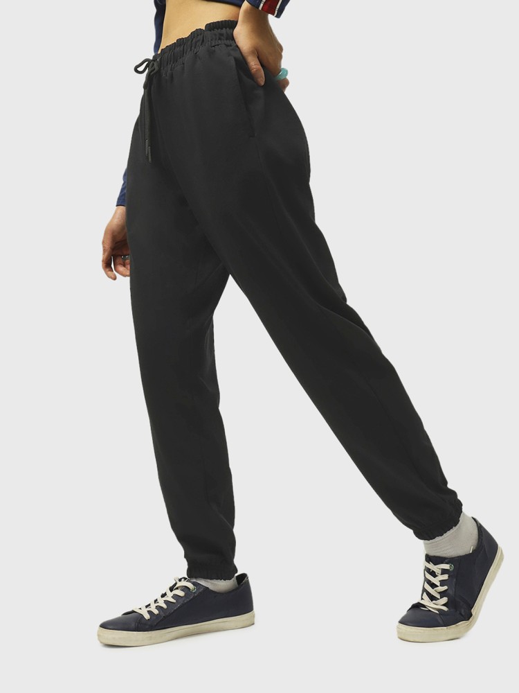 Buy Women's Black Trackpants Online at Bewakoof