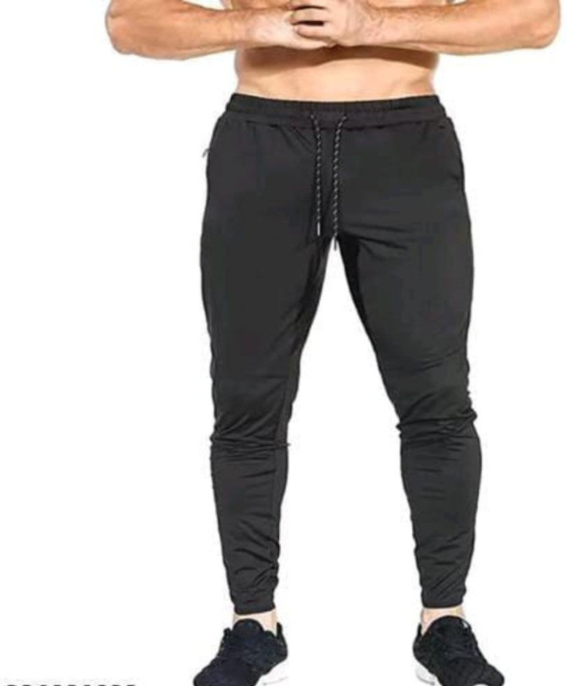 Dynamic Fits Solid Men Black Track Pants Buy Dynamic Fits Solid