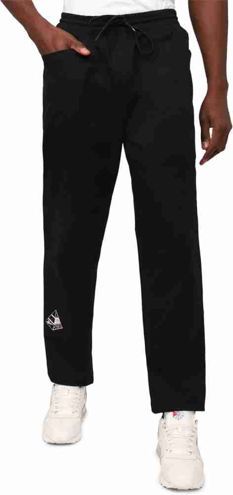 REEBOK Solid Men Black Track Pants - Buy REEBOK Solid Men Black Track Pants  Online at Best Prices in India