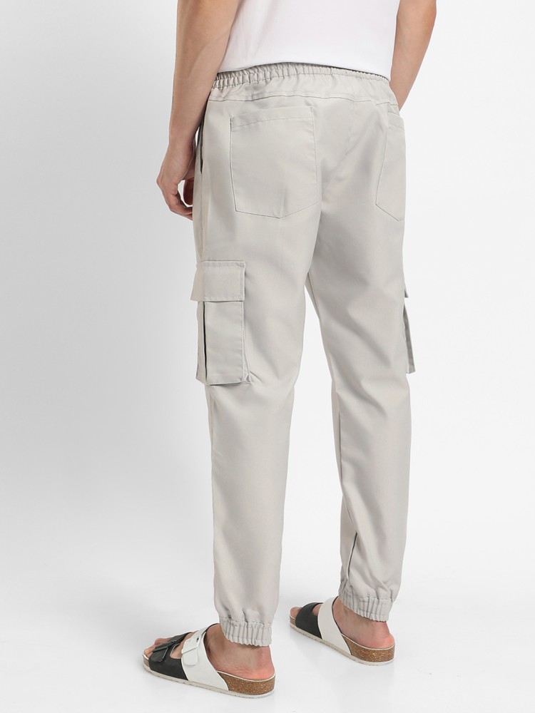 Buy Men's Beige Cargo Trousers Online at Bewakoof