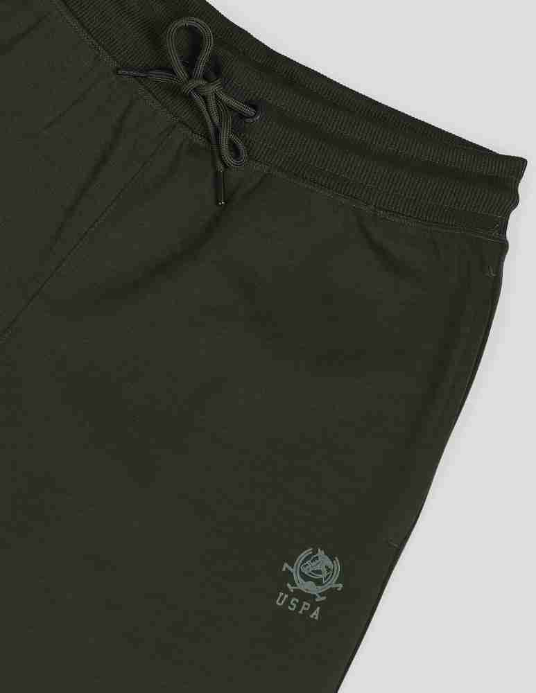 U.S. POLO ASSN. Solid Men Green Track Pants - Buy U.S. POLO ASSN