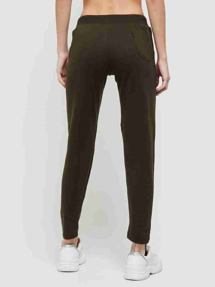 MAX Solid Women Green Track Pants - Buy MAX Solid Women Green Track Pants  Online at Best Prices in India