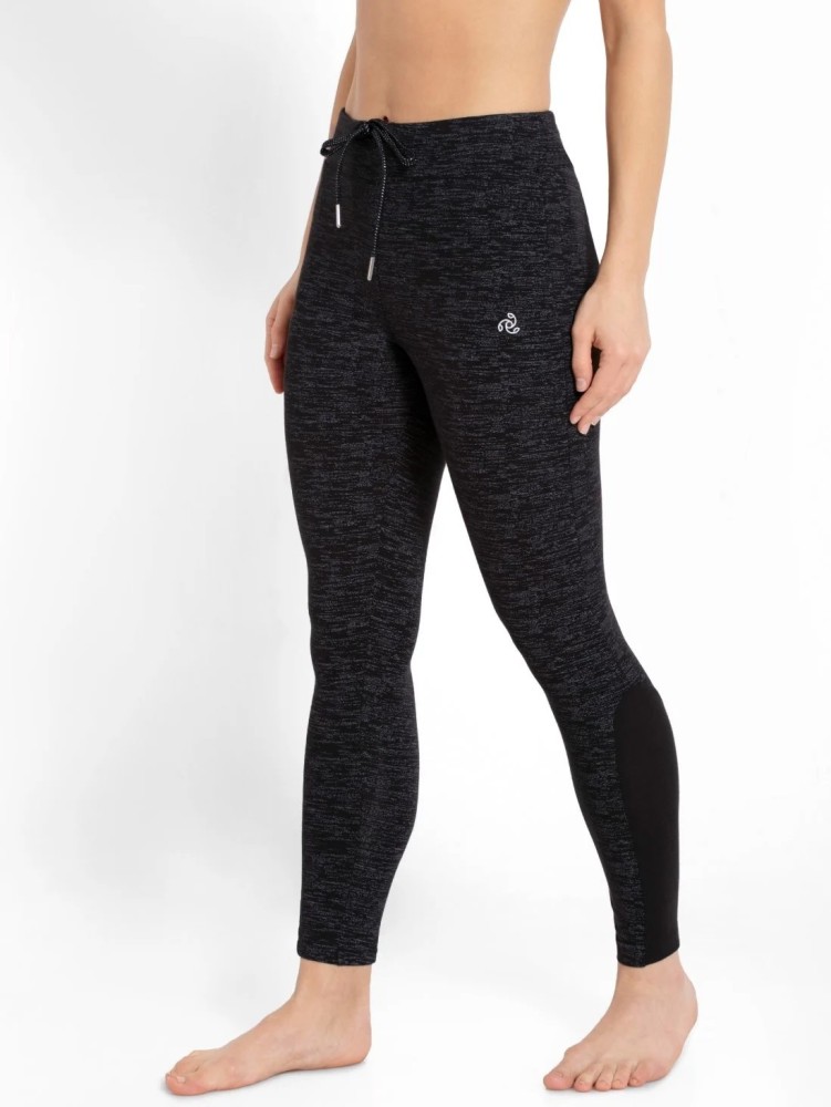 JOCKEY Solid Women Black Track Pants - Buy JOCKEY Solid Women