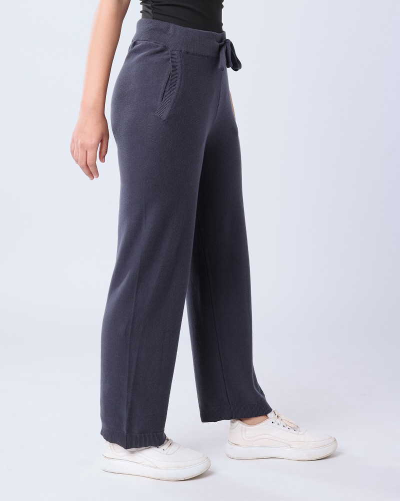 BlissClub Solid Women Grey Track Pants - Buy BlissClub Solid Women Grey  Track Pants Online at Best Prices in India