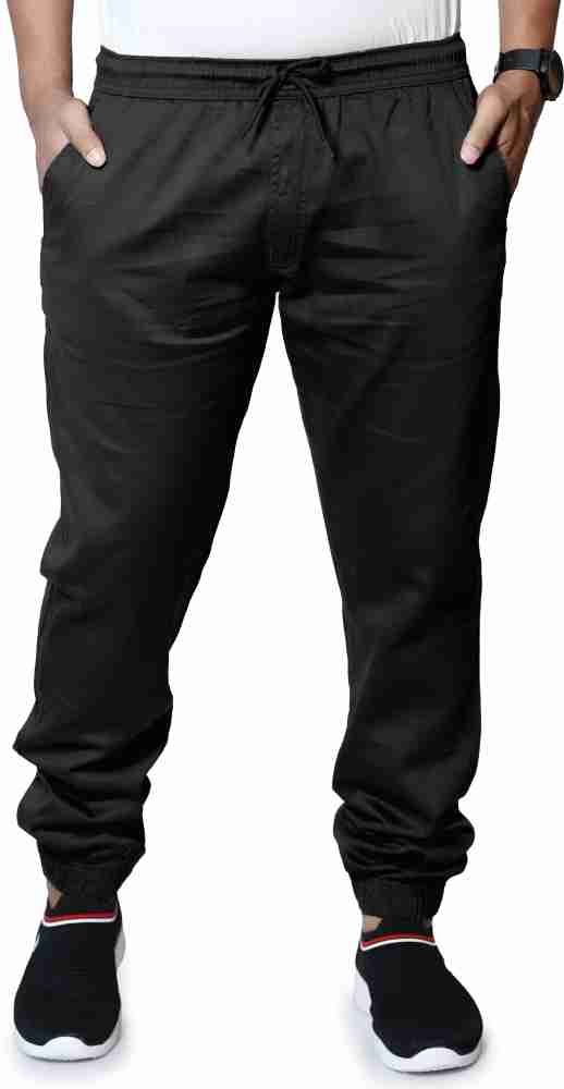 rsp Solid Men Black Track Pants - Buy rsp Solid Men Black Track Pants  Online at Best Prices in India