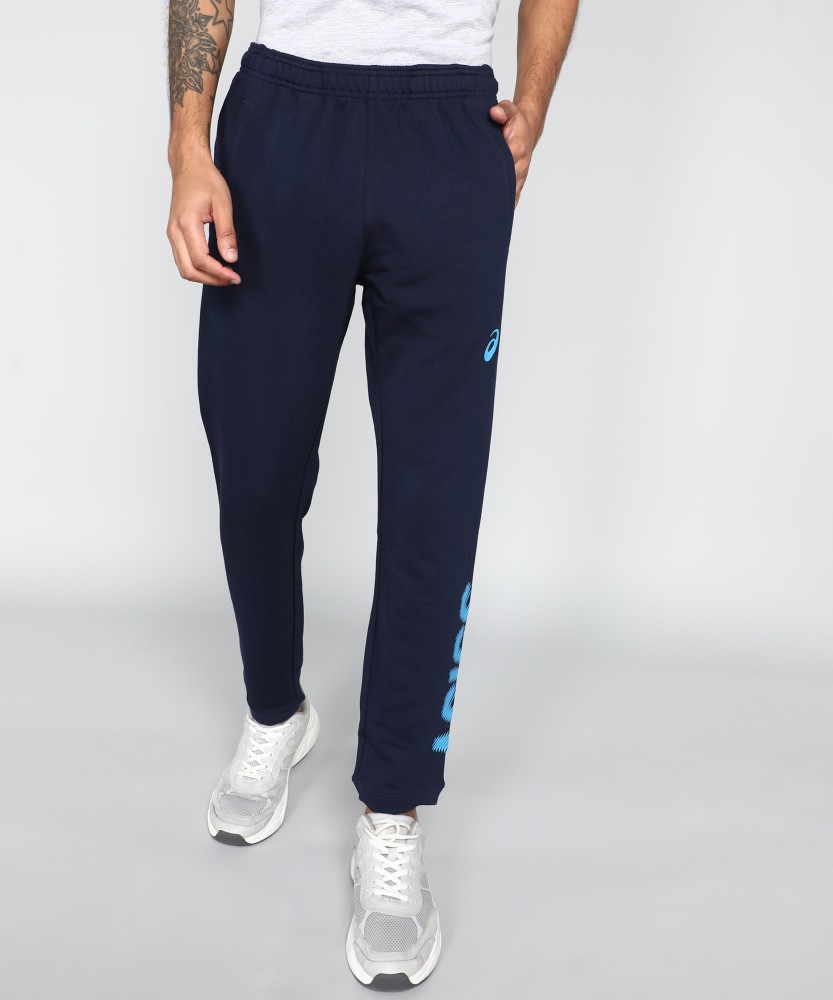 Asics Solid Men Blue Track Pants Buy Asics Solid Men Blue Track