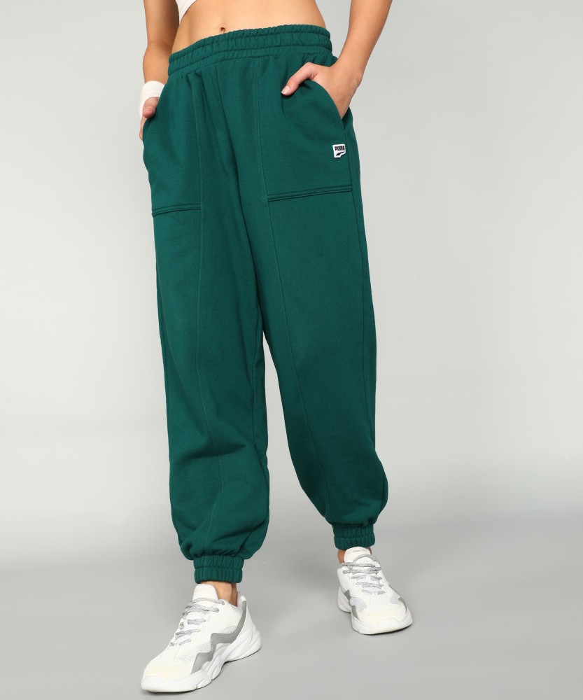 Puma green hotsell track pants