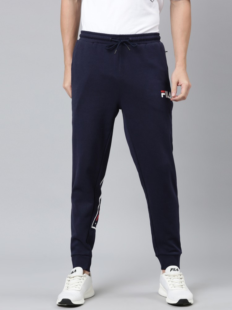 FILA Solid Men Dark Blue Track Pants Buy FILA Solid Men Dark