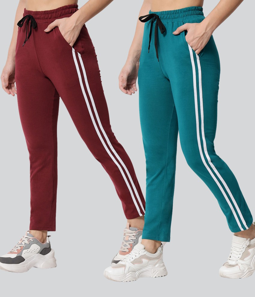 Q-Rious Self Design Women Maroon, White, Green Track Pants - Buy Q-Rious  Self Design Women Maroon, White, Green Track Pants Online at Best Prices in  India