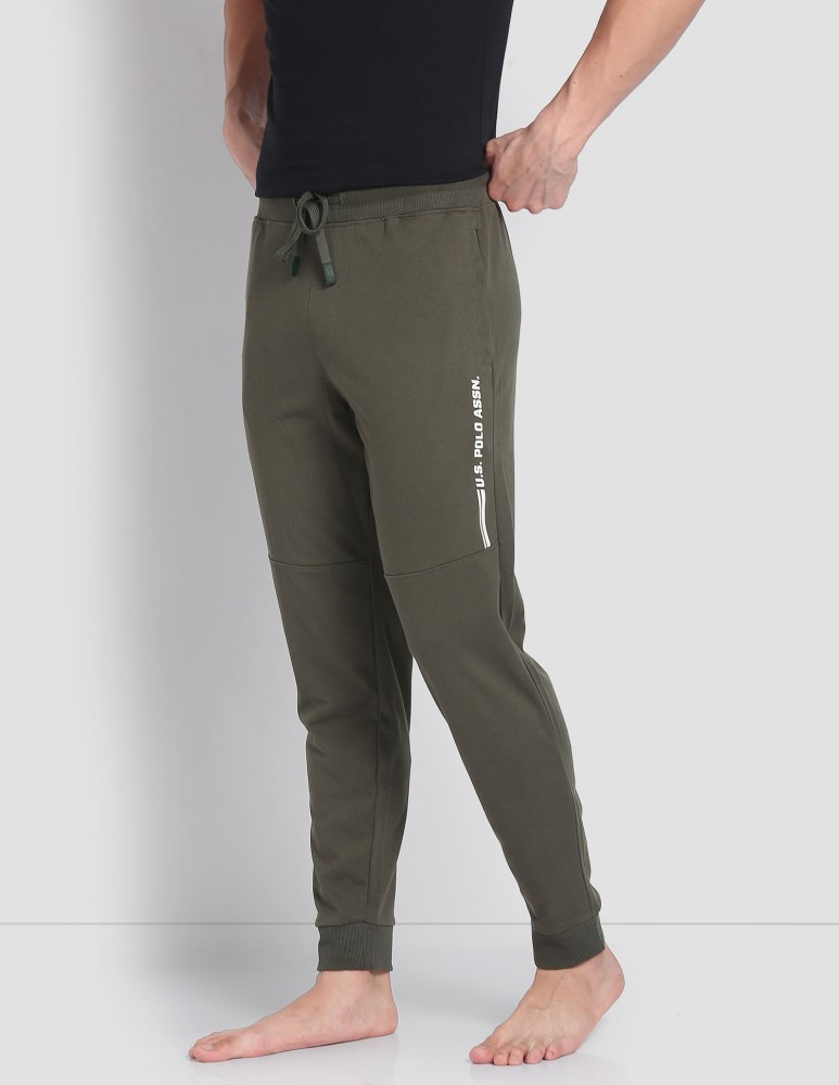 U.S. POLO ASSN. Solid, Printed Men Green Track Pants - Buy U.S. POLO ASSN.  Solid, Printed Men Green Track Pants Online at Best Prices in India