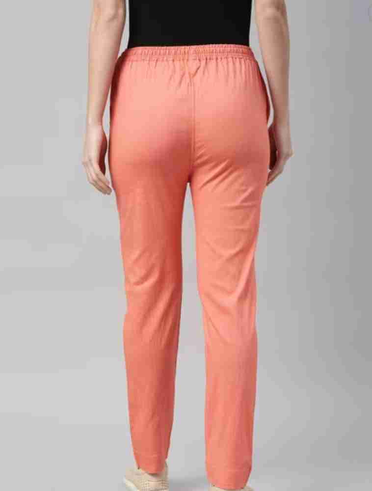 OMHSS Solid Women Orange Track Pants - Buy OMHSS Solid Women Orange Track  Pants Online at Best Prices in India